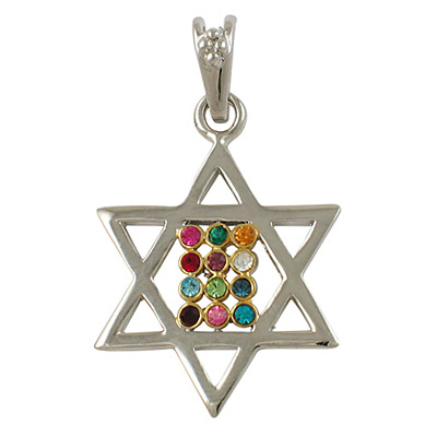 Gold Filled Star of David Hoshen Necklace